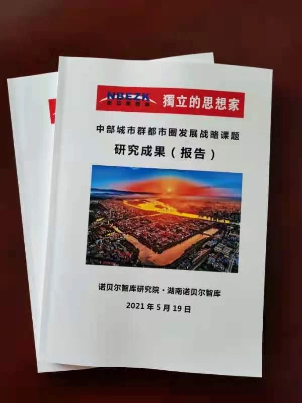 《中部城市群都市圈发展战略课题研究报告》成果完成