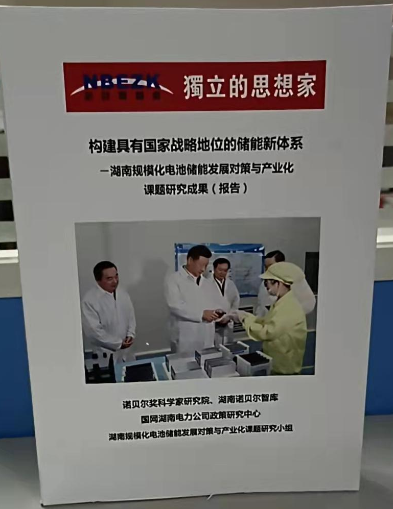 “湖南规模化电池储能发展对策与产业化课题研究